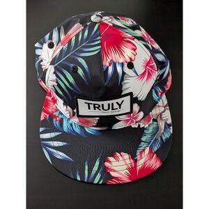 Truly Hard Seltzer Floral Print Logo SnapBack Hat OSFM Cap